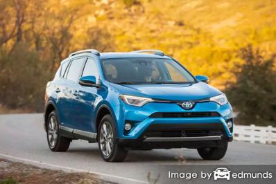 Insurance rates Toyota Rav4 Hybrid in Jacksonville